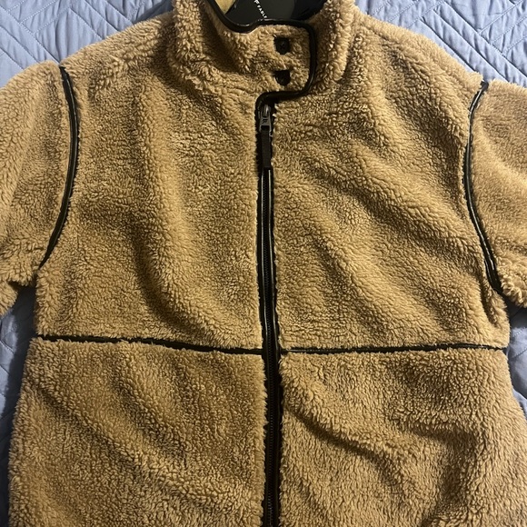 Fabletics Cozy Tan Teddy Jacket - Picture 2 of 4